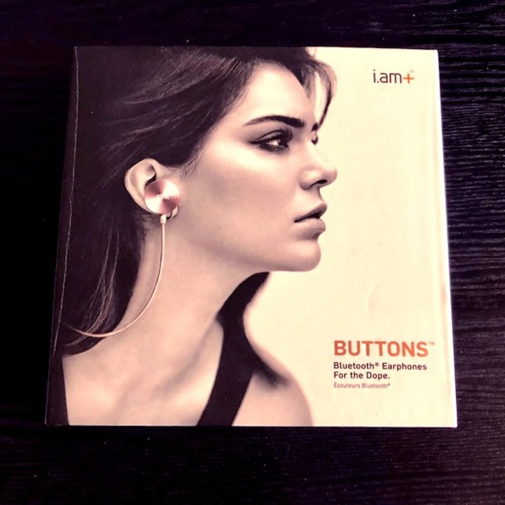 i.am + BUTTONS Bluetooth Earphones Rose Gold